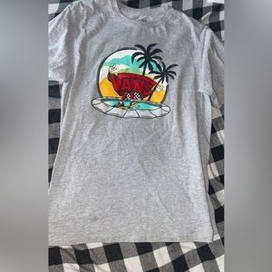 VANS grey short sleeve tee/t-shirt